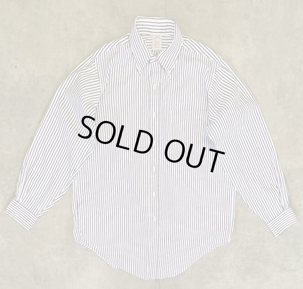画像1: 80'S BROOKS BROTHERS "MAKERS" オックスフォード BDシャツ ストライプ USA製 (VINTAGE)