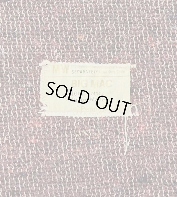 画像2: 70'S BIG MAC "コットン100%" 裏地ブランケット デニム カバーオール インディゴ USA製 (VINTAGE)