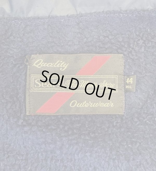 画像2: 70'S SEARS 裏地ボア付き コーチジャケット ネイビー (VINTAGE)