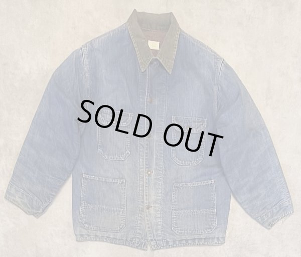 画像1: 70'S BIG MAC "コットン100%" 裏地ブランケット デニム カバーオール インディゴ USA製 (VINTAGE)