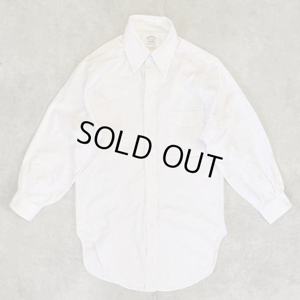 画像1: 60'S BROOKS BROTHERS "MAKERS" 6ボタン オックスフォード BDシャツ 生成り USA製 (VINTAGE)