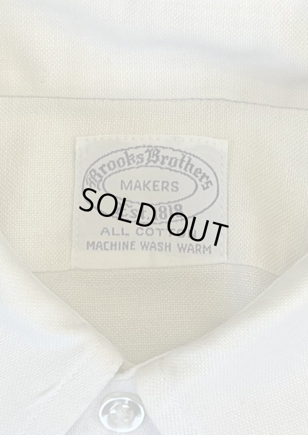 画像2: 60'S BROOKS BROTHERS "MAKERS" 6ボタン オックスフォード BDシャツ 生成り USA製 (VINTAGE)