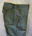 画像3: 60'S アメリカ軍 US ARMY "OG107" 初期モデル コットンサテン 平ボタン ベイカーパンツ (VINTAGE)