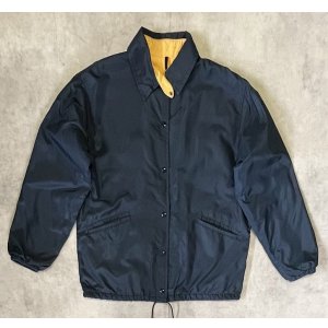 画像: 70'S LL Bean 筆記体タグ チンスト付き ナイロン コーチジャケット ネイビー USA製 (VINTAGE)