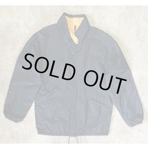 画像: 70'S LL Bean 筆記体タグ チンスト付き ナイロン コーチジャケット ネイビー USA製 (VINTAGE)