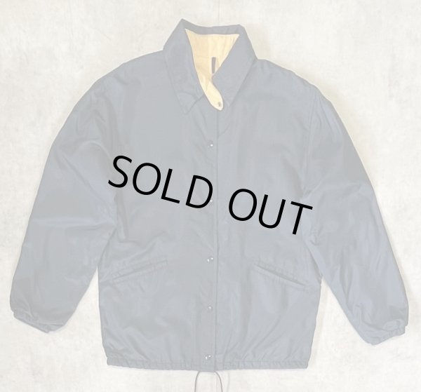 画像1: 70'S LL Bean 筆記体タグ チンスト付き ナイロン コーチジャケット ネイビー USA製 (VINTAGE)