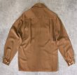 画像4: 50'S PARKS APPAREL by BARTLAY LTD レーヨンギャバジン オープンカラーシャツ ブラウン (VINTAGE)