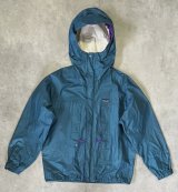 画像: 90'S PATAGONIA "RAINFORCE JACKET" 旧タグ リップストップナイロン シェルジャケット ティール /パープル (VINTAGE)