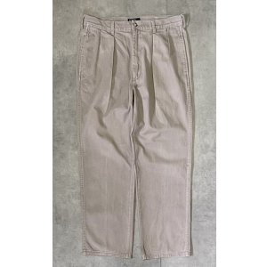 画像: 90'S RALPH LAUREN ツープリーツ チノパンツ ベージュ 42TALONジップ USA製 (VINTAGE)