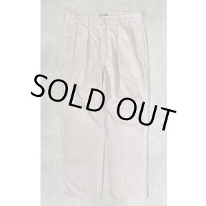 画像: 90'S RALPH LAUREN ツープリーツ チノパンツ ベージュ 42TALONジップ USA製 (VINTAGE)