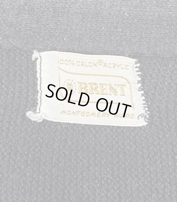 画像2: 60'S BRENT アクリル カーディガン ブラック/グレー＆ホワイト (VINTAGE) 