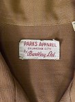 画像2: 50'S PARKS APPAREL by BARTLAY LTD レーヨンギャバジン オープンカラーシャツ ブラウン (VINTAGE)