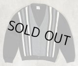 画像: 60'S BRENT アクリル カーディガン ブラック/グレー＆ホワイト (VINTAGE) 