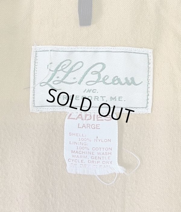 画像2: 70'S LL Bean 筆記体タグ チンスト付き ナイロン コーチジャケット ネイビー USA製 (VINTAGE)