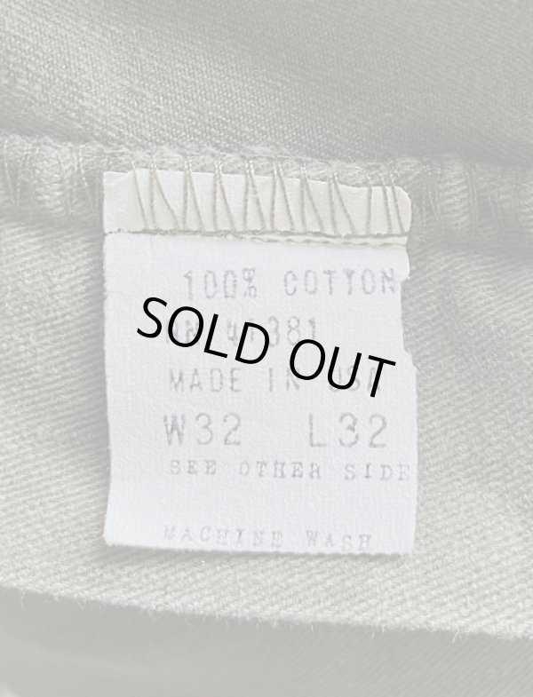 画像4: 90'S RALPH LAUREN ノープリーツ チノパンツ カーキ 42TALONジップ USA製 (VINTAGE)