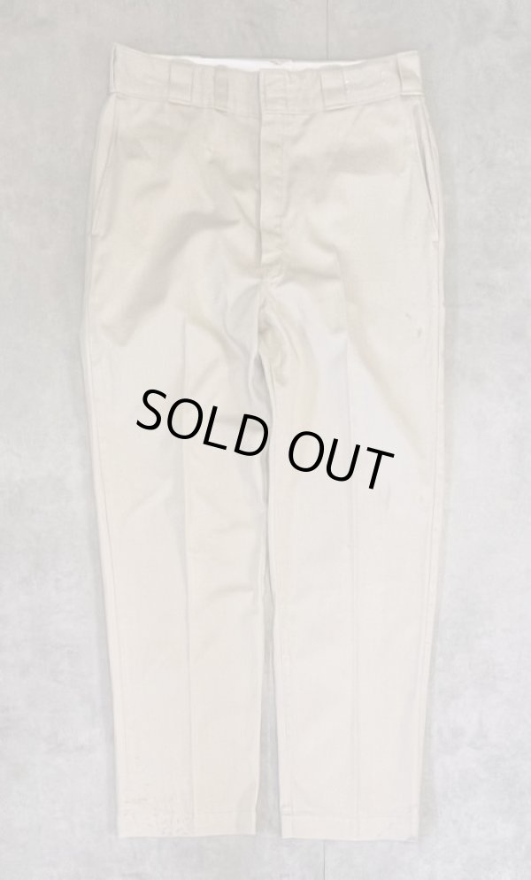 画像3: 70'S DICKIES 874 チビタグ ワークパンツ ベージュ W34L30 TALONアルミジップ USA製 (VINTAGE)