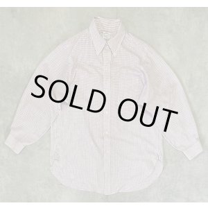 画像: 60'S BROOKS BROTHERS "BROOKSCLOTH" 6ボタン マチ付き BDシャツ チェック柄 USA製 (VINTAGE)