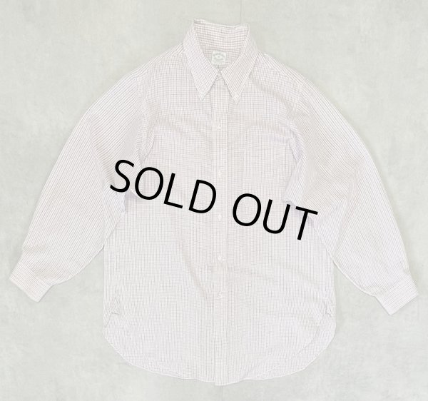 画像1: 60'S BROOKS BROTHERS "BROOKSCLOTH" 6ボタン マチ付き BDシャツ チェック柄 USA製 (VINTAGE)