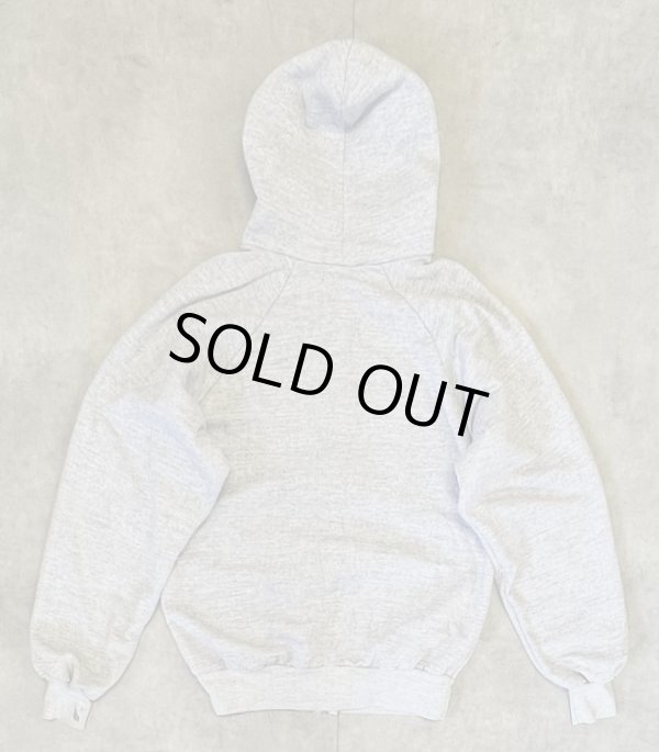 画像4: 80'S IM SPORTS 裏地サーマル フルジップ ダブルフェイス スウェットパーカー ヘザーグレー YKKアルミジップ (VINTAGE)