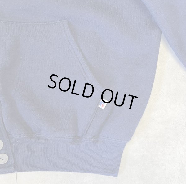 画像3: 90'S RUSSELL ATHLETIC スウェット カーディガン ネイビー USA製 (VINTAGE)