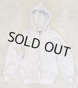 画像: 80'S IM SPORTS 裏地サーマル フルジップ ダブルフェイス スウェットパーカー ヘザーグレー YKKアルミジップ (VINTAGE)