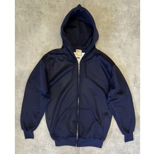 画像: 90'S WEAR GUARD 裏地サーマル フルジップ ダブルフェイス スウェットパーカー ネイビー YKKアルミジップ USA製 (DEADSTOCK)