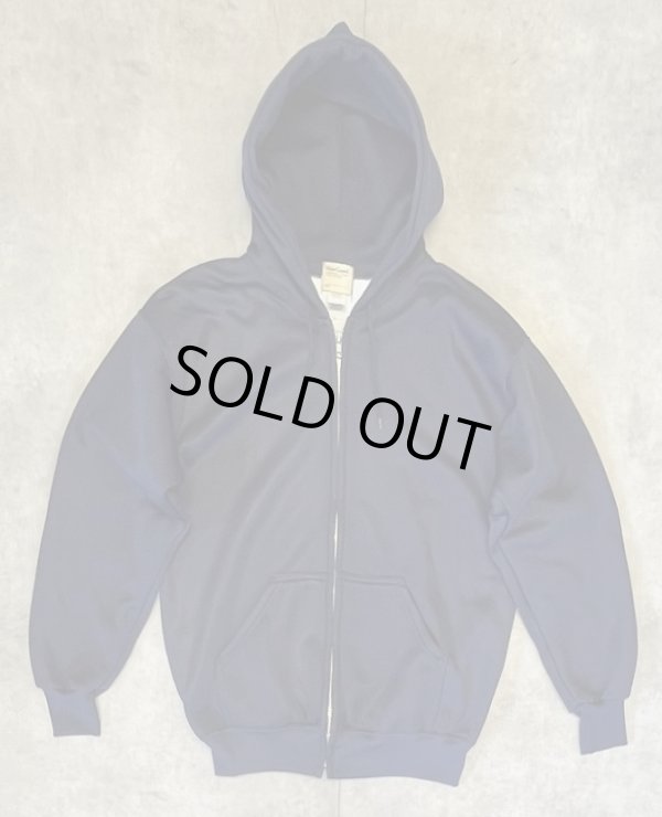 画像1: 90'S WEAR GUARD 裏地サーマル フルジップ ダブルフェイス スウェットパーカー ネイビー YKKアルミジップ USA製 (DEADSTOCK)