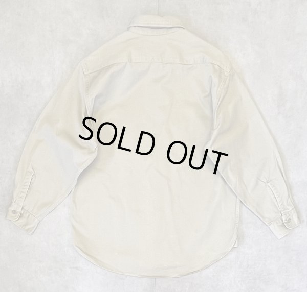 画像4: 50'S BIG MAC コットンツイル マチ付き 長袖 ワークシャツ ベージュ (VINTAGE)