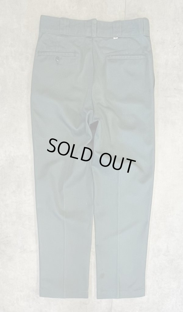 画像1: 80'S DICKIES 874 チビタグ ワークパンツ ダークグリーン W34L30 USA製 (VINTAGE)