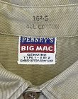 画像2: 50'S BIG MAC コットンツイル マチ付き 長袖 ワークシャツ ベージュ (VINTAGE)
