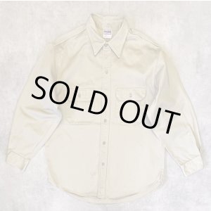画像: 50'S BIG MAC コットンツイル マチ付き 長袖 ワークシャツ ベージュ (VINTAGE)