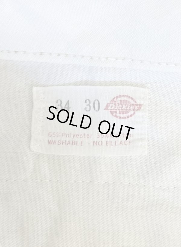 画像4: 70'S DICKIES 874 チビタグ ワークパンツ ベージュ W34L30 TALONアルミジップ USA製 (VINTAGE)