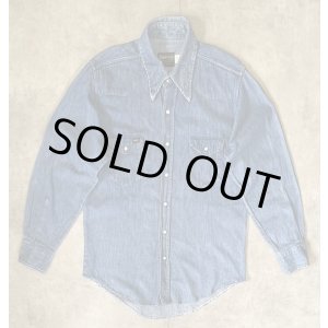 画像: 70'S MAVERICK デニム ウエスタンシャツ インディゴ USA製 (VINTAGE)