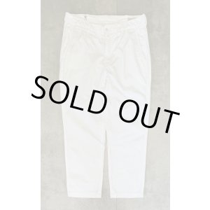 画像: 90'S RALPH LAUREN ウエストタブ付き ミリタリーチノパンツ ホワイト (VINTAGE)