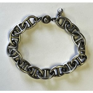画像: VIN'S "CHAIN BRACELET" BIG MARINE ANTIQUE SILVER (NEW)