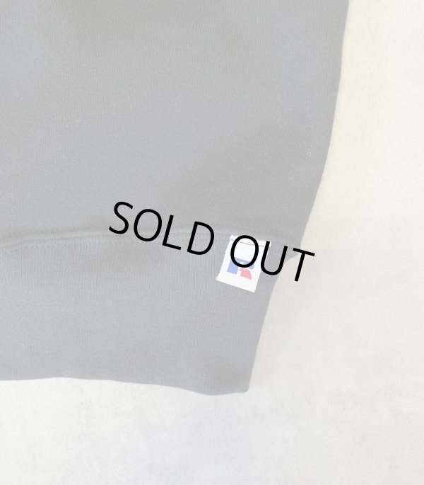 画像4: 90'S RUSSELL ATHLETIC 前Vガゼット付き クルーネック スウェットシャツ ブラック USA製 (DEADSTOCK)