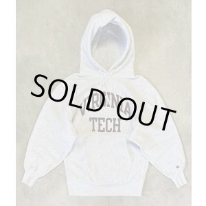 画像: 90'S CHAMPION "VIRGINIA TECH" 刺繍タグ リバースウィーブ パーカー ヘザーグレー USA製 (VINTAGE)