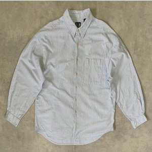 画像: 90'S GAP 旧タグ コットンシャツ ストライプ (VINTAGE)