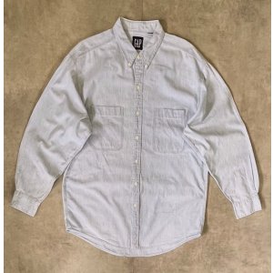 画像: 90'S GAP 旧タグ シャンブレー BDシャツ ライトブルー (VINTAGE)