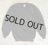画像: 90'S RUSSELL ATHLETIC 前Vガゼット付き クルーネック スウェットシャツ ブラック USA製 (DEADSTOCK)