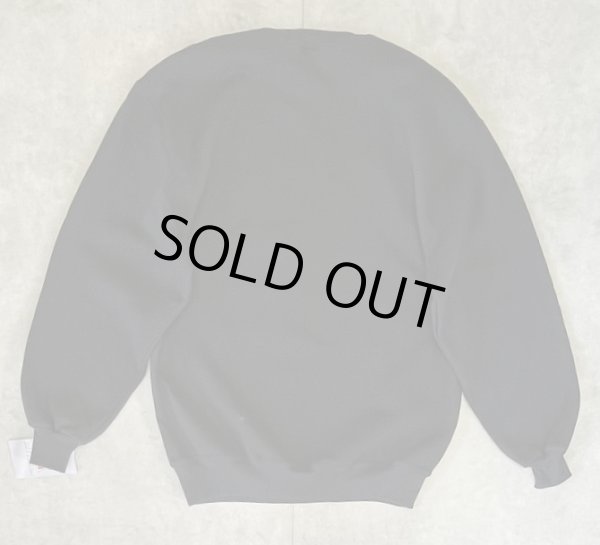 画像5: 90'S RUSSELL ATHLETIC 前Vガゼット付き クルーネック スウェットシャツ ブラック USA製 (DEADSTOCK)