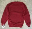 画像5: 90'S RUSSELL ATHLETIC 前Vガゼット付き クルーネック スウェットシャツ バーガンディ USA製 (DEADSTOCK)