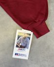 画像3: 90'S RUSSELL ATHLETIC 前Vガゼット付き クルーネック スウェットシャツ バーガンディ USA製 (DEADSTOCK)