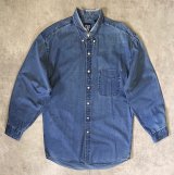 画像: 90'S GAP 旧タグ コットン BDシャツ インディゴ (VINTAGE)
