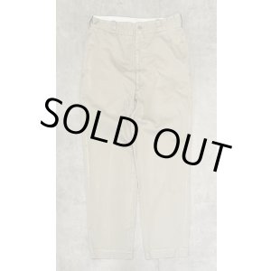 画像: 60'S アメリカ軍 US ARMY コットン100% チノパンツ TALONアルミジップ (VINTAGE)