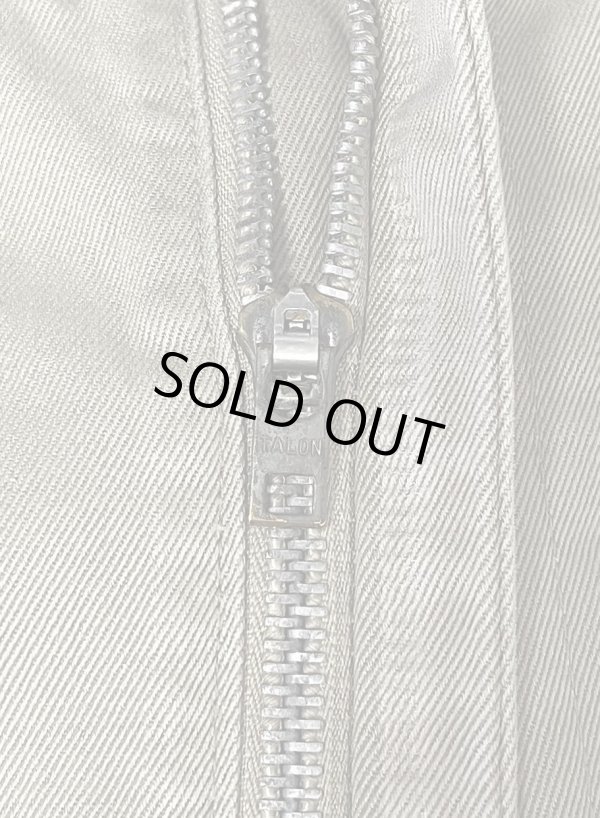 画像3: 60'S アメリカ軍 US ARMY コットン100% チノパンツ TALONアルミジップ (VINTAGE)