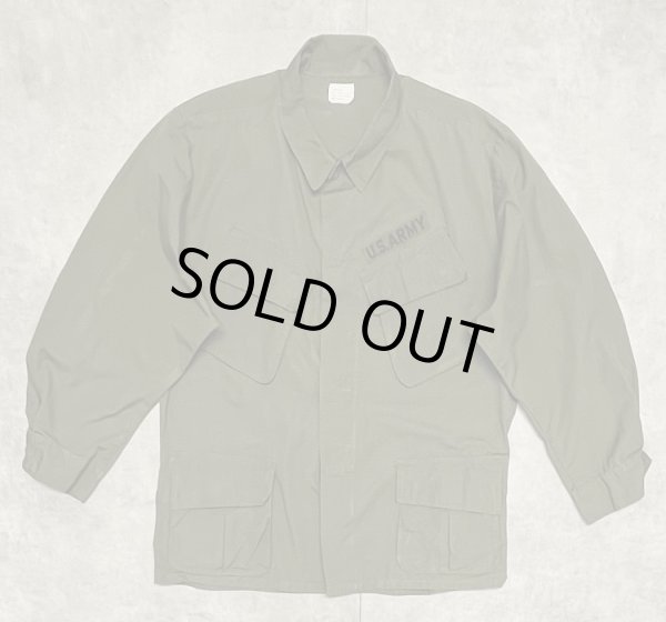 画像1: 60'S アメリカ軍 US ARMY "JUNGLE FATIGUE" リップストップ ファティーグジャケット L-SHORT (DEADSTOCK)