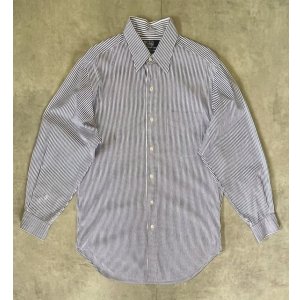 画像: 90'S RALPH LAUREN "ANDREW" ピンオックス レギュラーカラーシャツ ストライプ (VINTAGE)