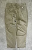 画像3: 90'S RALPH LAUREN "ボックスロゴ" ツープリーツ チノパンツ オリーブ USA製 (VINTAGE)