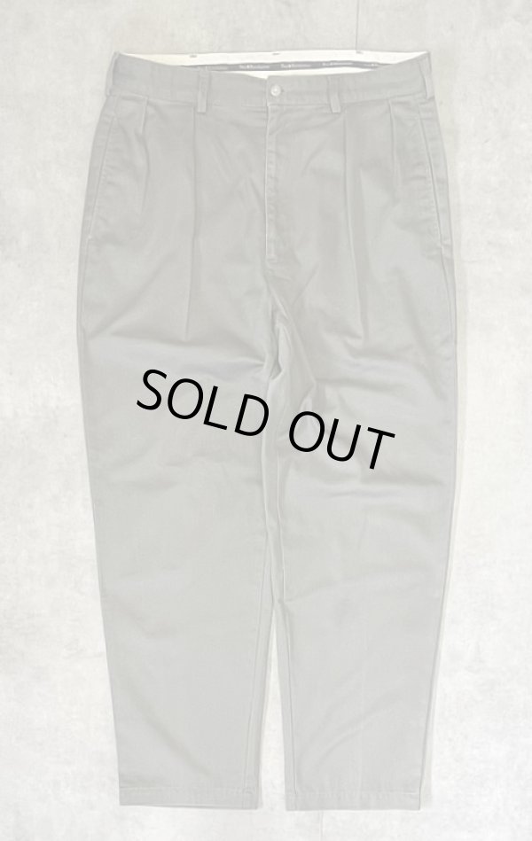 画像1: 90'S RALPH LAUREN "ANDREW PANT" ツープリーツ チノパンツ カーキ (VINTAGE)